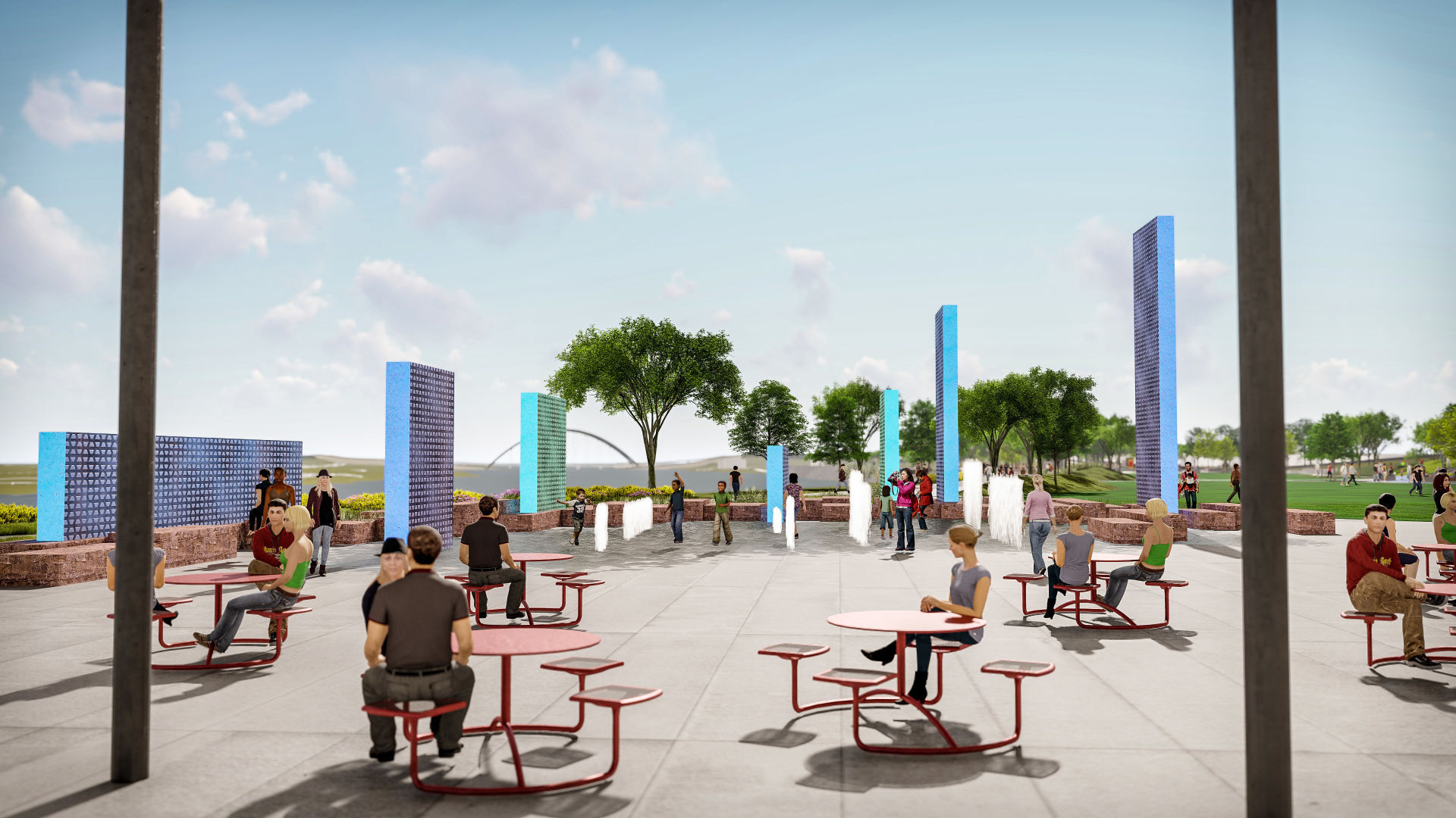 Missouri River riverfront redevelopment rendering